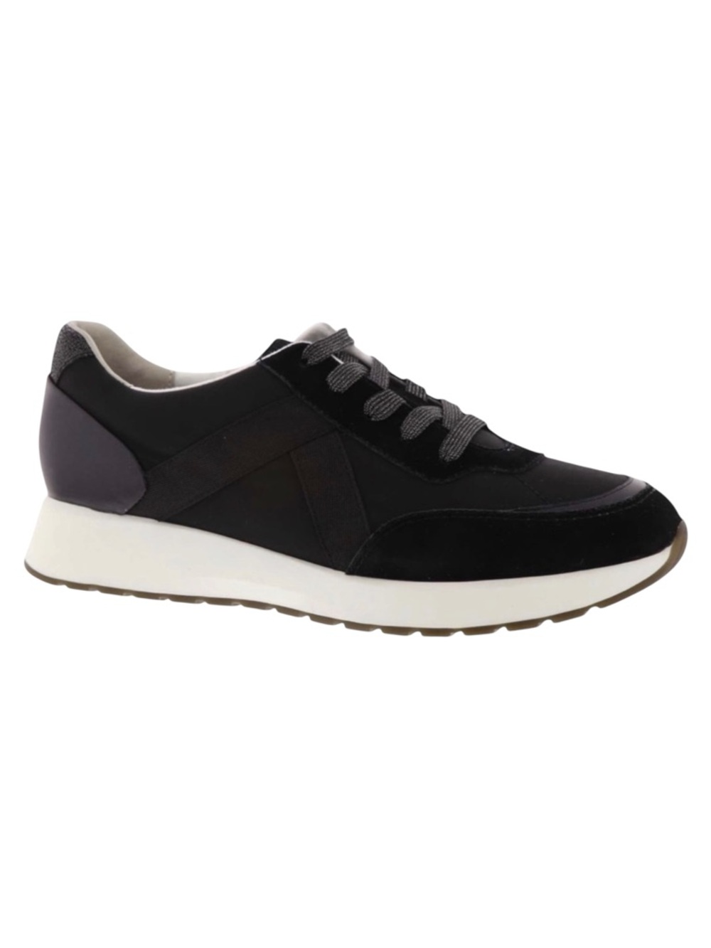 NEW Munro Piper Comfort Sneaker Size 5 Black/Gunmetal Lightweight Walking Travel